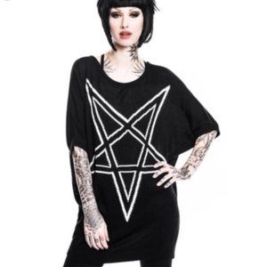 Killstar Pentagram Batwing Sweater